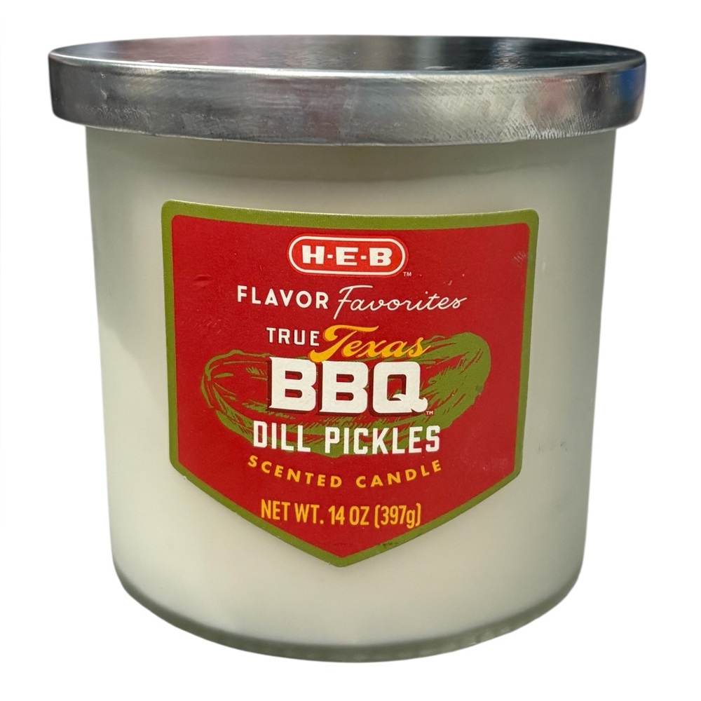 H-E-B Flavor Favorites True Texas BBQ Dill Pickles Scented Candle